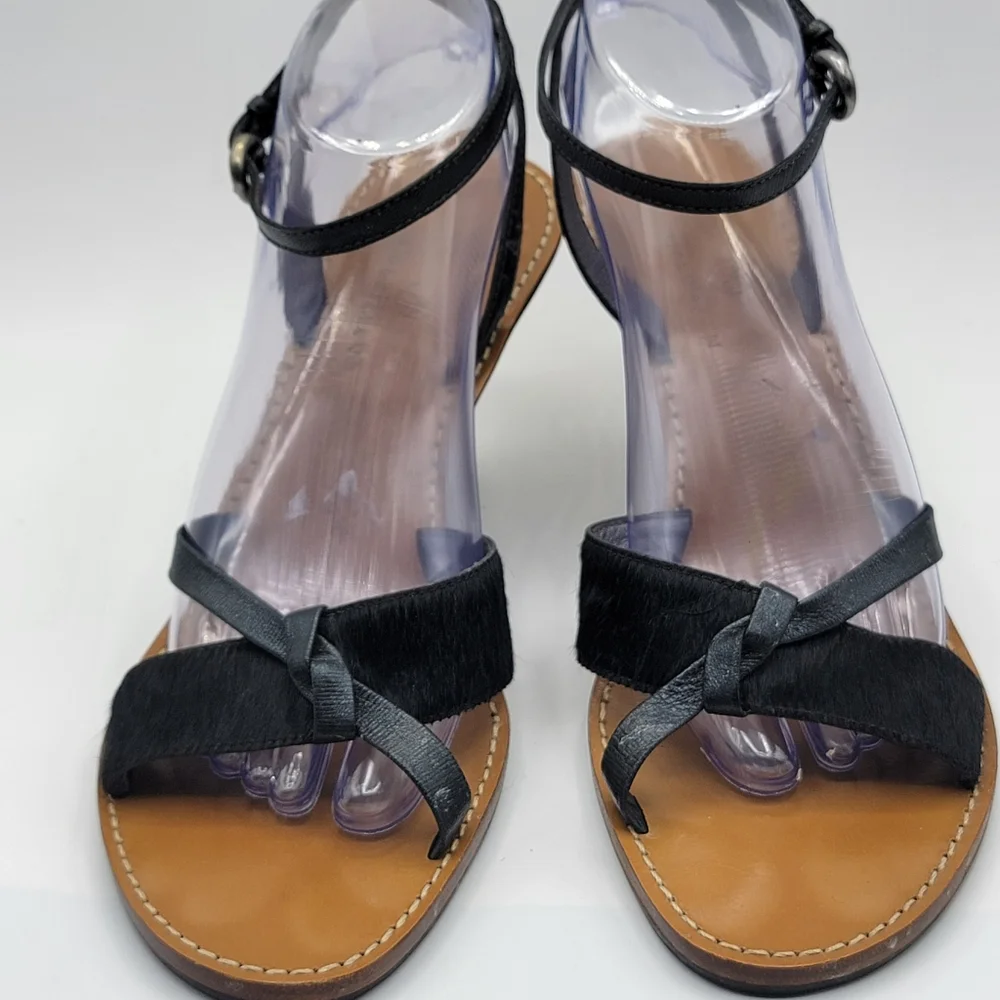 Elegant Cole Haan Black and Tan‎ Women's Sandals Size 10B. #1445